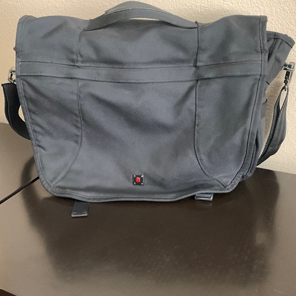 Victorinox Bags Victorinox Messenger Bag In Black Canvas With Swiss